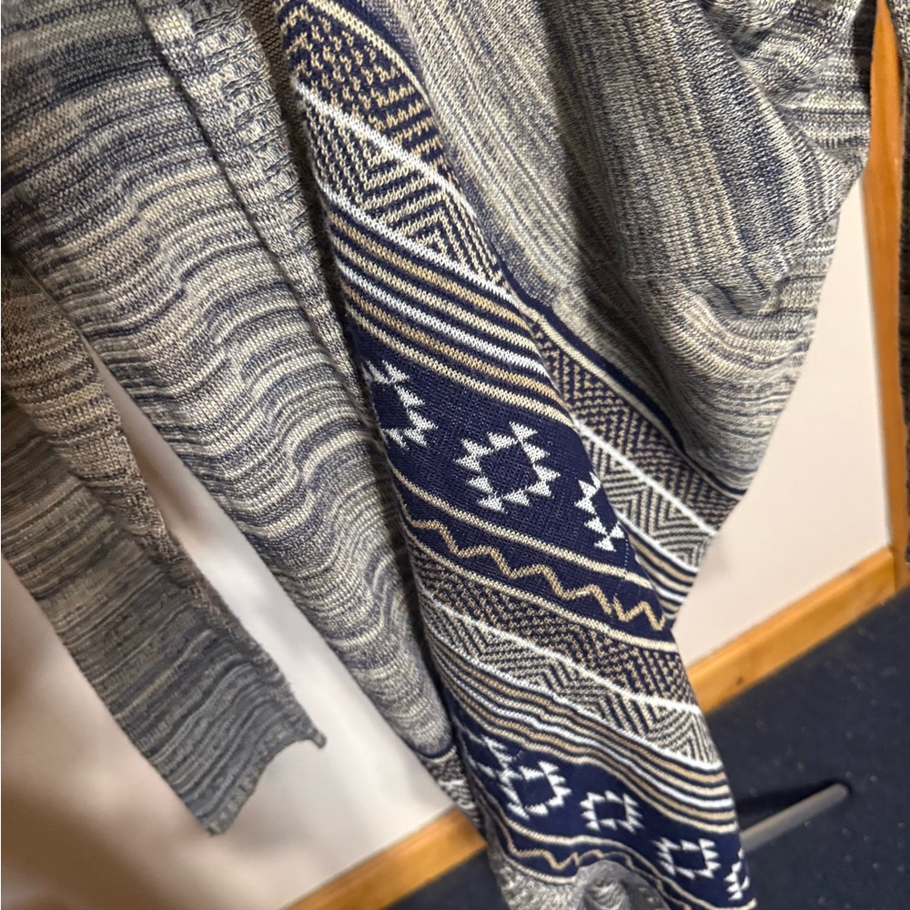 A Knitch Above Women's Blue and Gray Cardigan - Picture 2 of 4